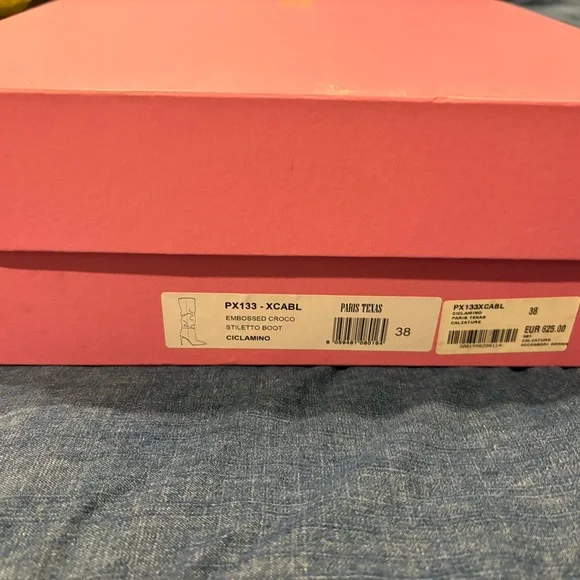 Paris Texas Crocodile-Embossed Knee-High Boots - Picture 2 of 2